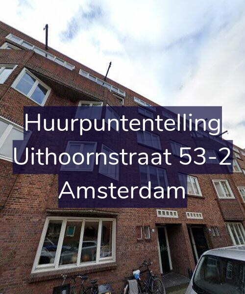 Foto gevel Huurpuntentelling voor Uithoornstraat 53-2, Amsterdam