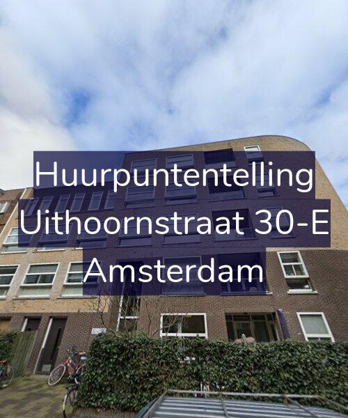 Foto gevel Huurpuntentelling voor Uithoornstraat 30-E, Amsterdam