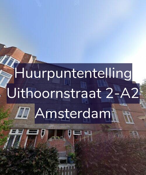 Foto gevel Huurpuntentelling voor Uithoornstraat 2-A2, Amsterdam
