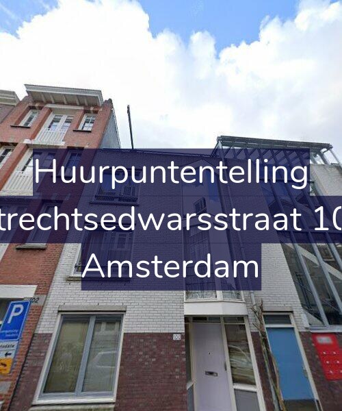 Foto gevel Huurpuntentelling voor Utrechtsedwarsstraat 100, Amsterdam