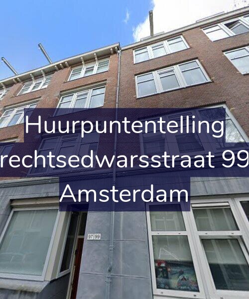 Foto gevel Huurpuntentelling voor Utrechtsedwarsstraat 99-3, Amsterdam