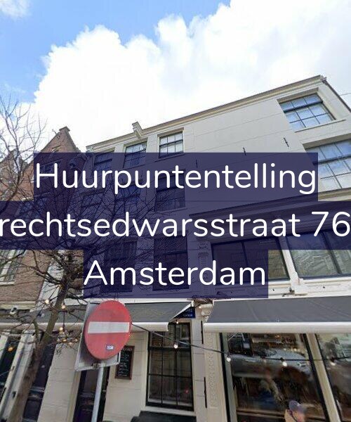 Foto gevel Huurpuntentelling voor Utrechtsedwarsstraat 76-A, Amsterdam