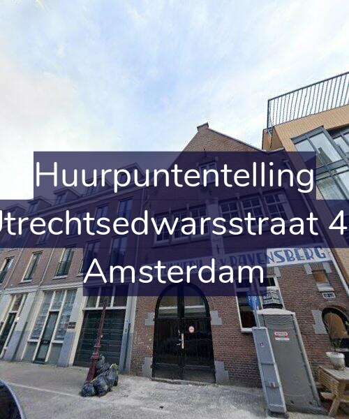 Foto gevel Huurpuntentelling voor Utrechtsedwarsstraat 42, Amsterdam