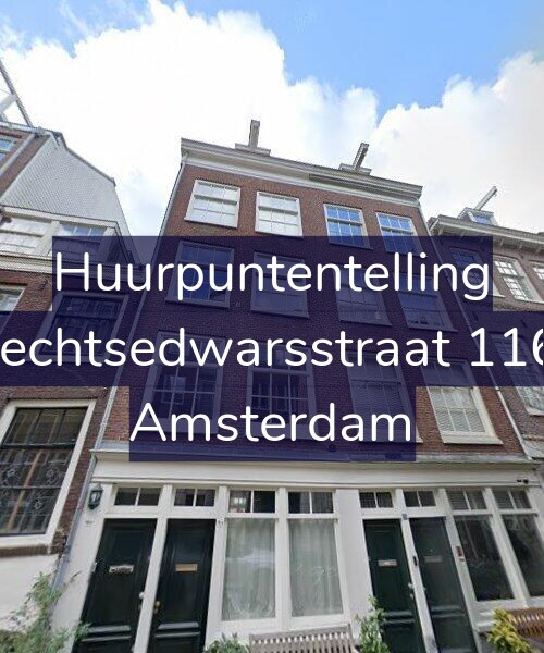 Foto gevel Huurpuntentelling voor Utrechtsedwarsstraat 116-B, Amsterdam