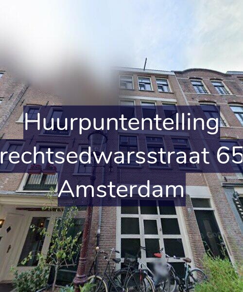 Foto gevel Huurpuntentelling voor Utrechtsedwarsstraat 65-1, Amsterdam