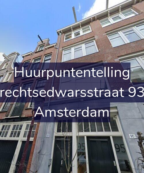 Foto gevel Huurpuntentelling voor Utrechtsedwarsstraat 93-1, Amsterdam