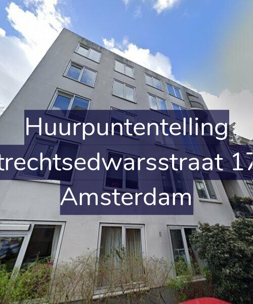 Foto gevel Huurpuntentelling voor Utrechtsedwarsstraat 174, Amsterdam