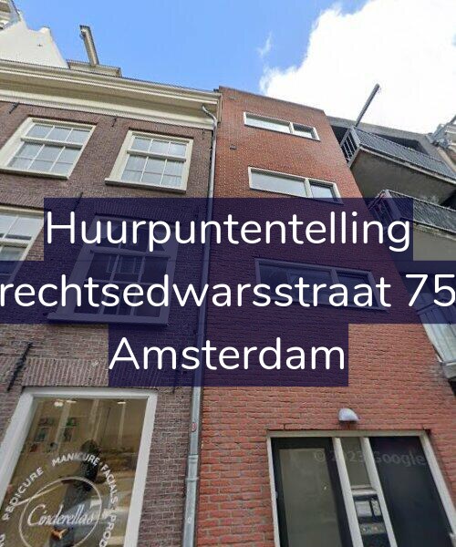 Foto gevel Huurpuntentelling voor Utrechtsedwarsstraat 75-C, Amsterdam
