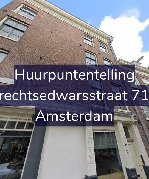 Foto gevel Huurpuntentelling voor Utrechtsedwarsstraat 71-A, Amsterdam