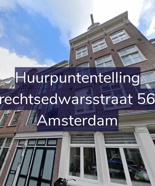 Foto gevel Huurpuntentelling voor Utrechtsedwarsstraat 56-A, Amsterdam