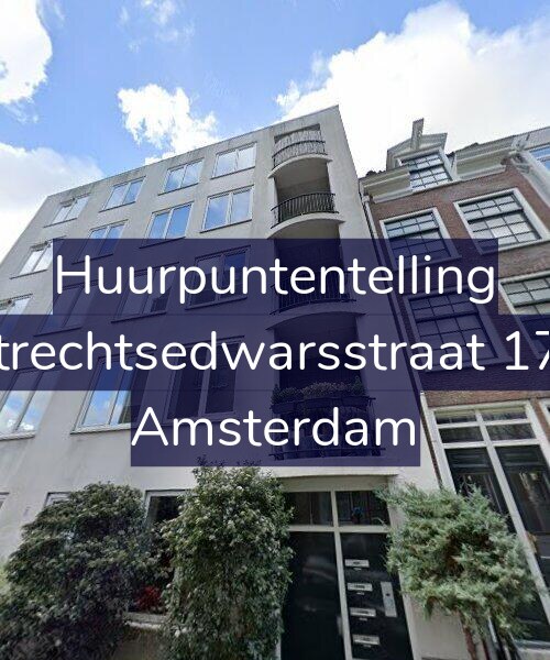 Foto gevel Huurpuntentelling voor Utrechtsedwarsstraat 170, Amsterdam