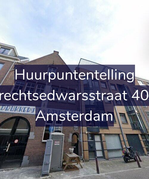 Foto gevel Huurpuntentelling voor Utrechtsedwarsstraat 40-H, Amsterdam