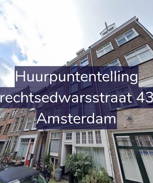Foto gevel Huurpuntentelling voor Utrechtsedwarsstraat 43-1, Amsterdam