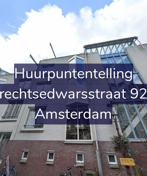 Foto gevel Huurpuntentelling voor Utrechtsedwarsstraat 92-B, Amsterdam