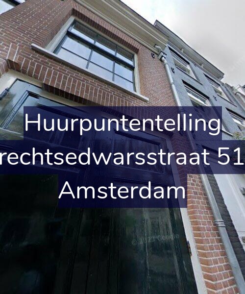 Foto gevel Huurpuntentelling voor Utrechtsedwarsstraat 51-A, Amsterdam