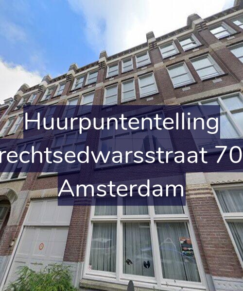 Foto gevel Huurpuntentelling voor Utrechtsedwarsstraat 70-D, Amsterdam