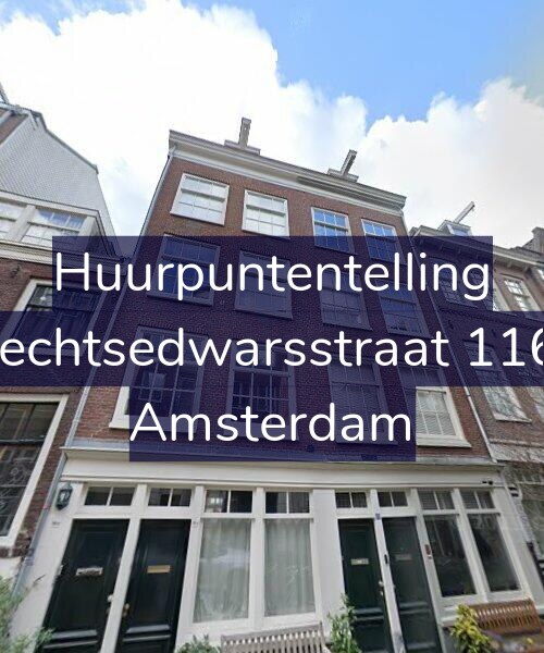 Foto gevel Huurpuntentelling voor Utrechtsedwarsstraat 116-A, Amsterdam