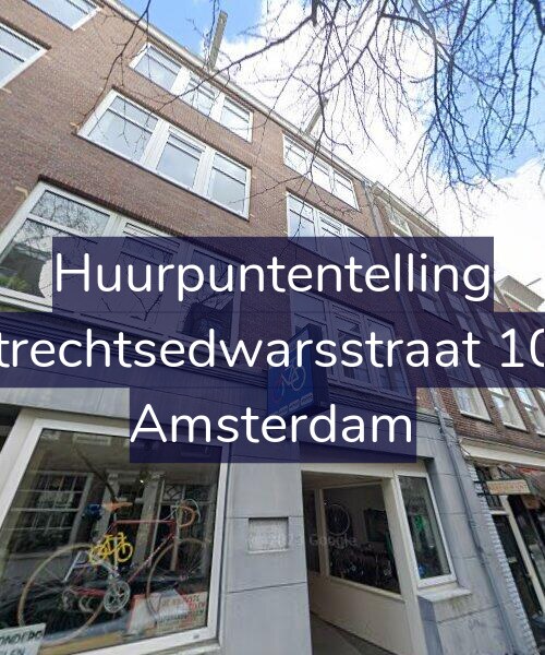 Foto gevel Huurpuntentelling voor Utrechtsedwarsstraat 105, Amsterdam