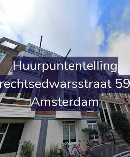 Foto gevel Huurpuntentelling voor Utrechtsedwarsstraat 59-C, Amsterdam