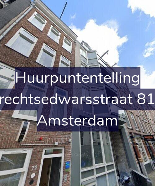Foto gevel Huurpuntentelling voor Utrechtsedwarsstraat 81-A, Amsterdam