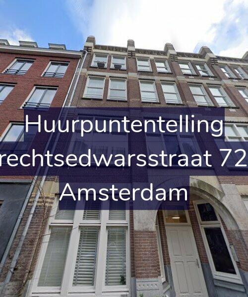 Foto gevel Huurpuntentelling voor Utrechtsedwarsstraat 72-D, Amsterdam