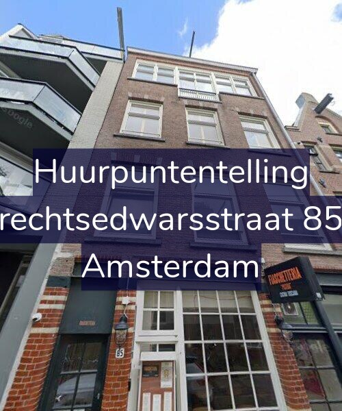 Foto gevel Huurpuntentelling voor Utrechtsedwarsstraat 85-C, Amsterdam