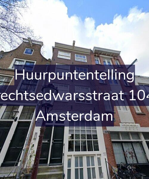 Foto gevel Huurpuntentelling voor Utrechtsedwarsstraat 104-1, Amsterdam