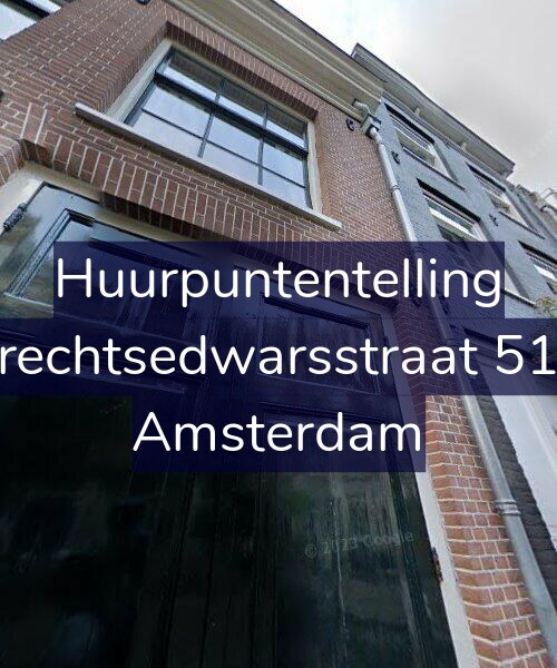 Foto gevel Huurpuntentelling voor Utrechtsedwarsstraat 51-B, Amsterdam