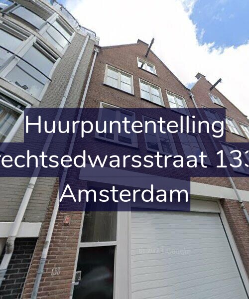 Foto gevel Huurpuntentelling voor Utrechtsedwarsstraat 133-2, Amsterdam