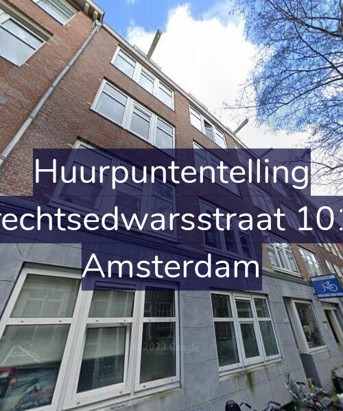 Foto gevel Huurpuntentelling voor Utrechtsedwarsstraat 101-2, Amsterdam