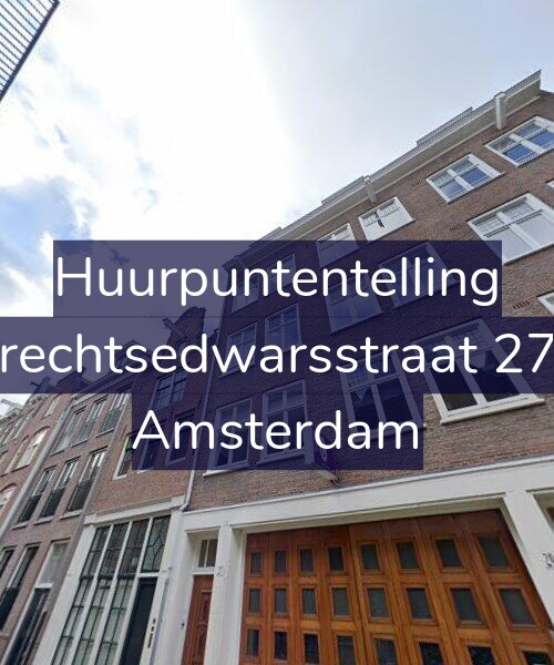 Foto gevel Huurpuntentelling voor Utrechtsedwarsstraat 27-2, Amsterdam