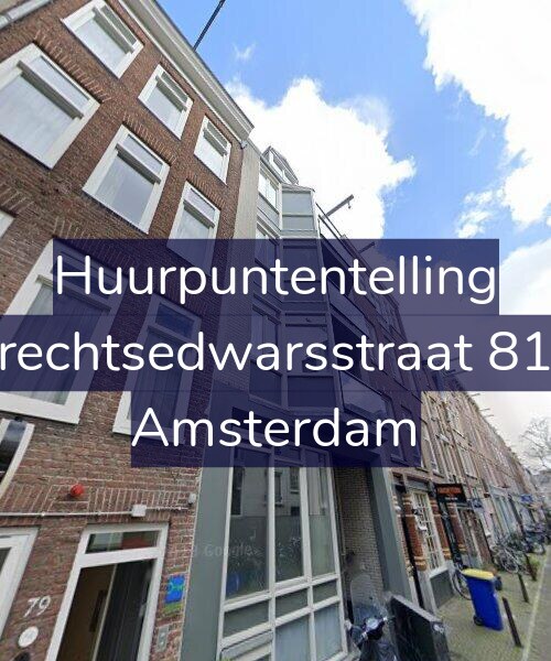 Foto gevel Huurpuntentelling voor Utrechtsedwarsstraat 81-C, Amsterdam