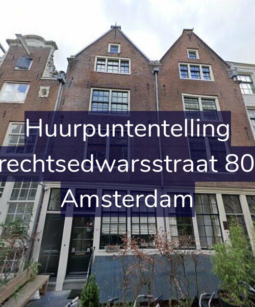 Foto gevel Huurpuntentelling voor Utrechtsedwarsstraat 80-H, Amsterdam