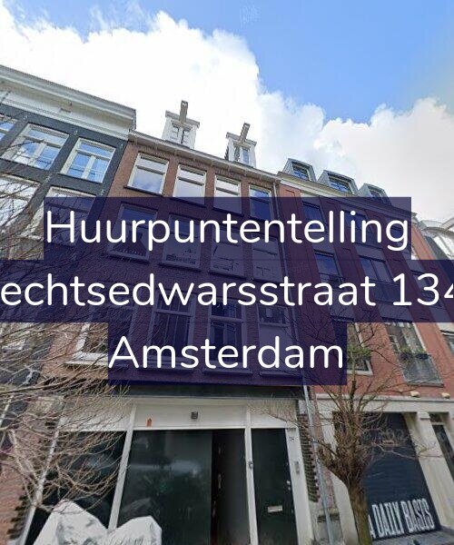 Foto gevel Huurpuntentelling voor Utrechtsedwarsstraat 134-B, Amsterdam