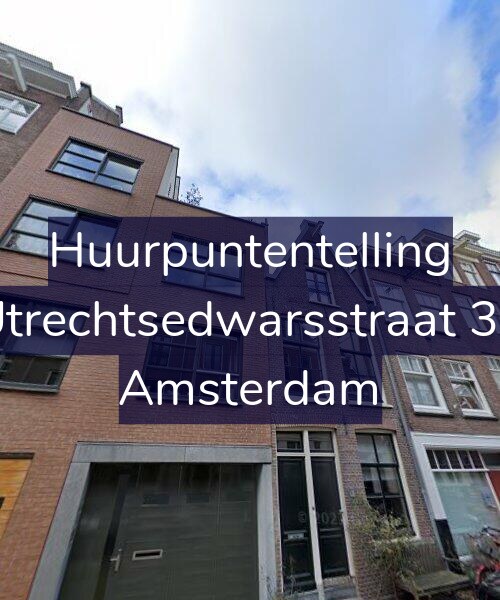 Foto gevel Huurpuntentelling voor Utrechtsedwarsstraat 37, Amsterdam