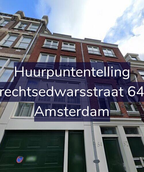Foto gevel Huurpuntentelling voor Utrechtsedwarsstraat 64-B, Amsterdam