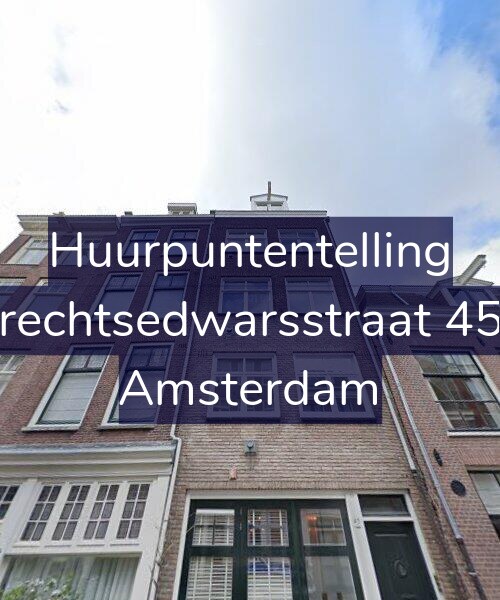 Foto gevel Huurpuntentelling voor Utrechtsedwarsstraat 45-3, Amsterdam