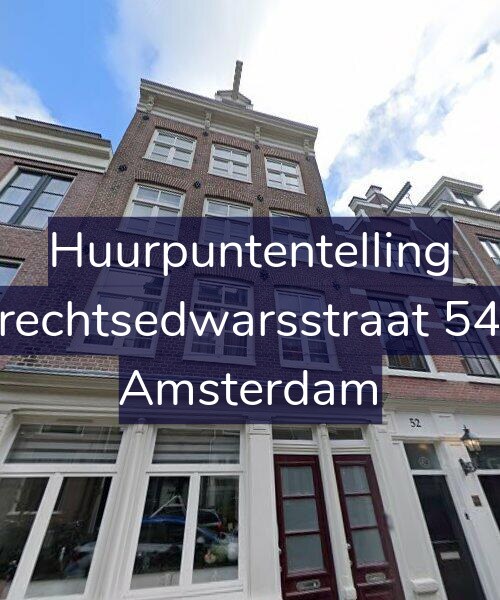 Foto gevel Huurpuntentelling voor Utrechtsedwarsstraat 54-B, Amsterdam