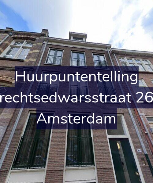 Foto gevel Huurpuntentelling voor Utrechtsedwarsstraat 26-B, Amsterdam
