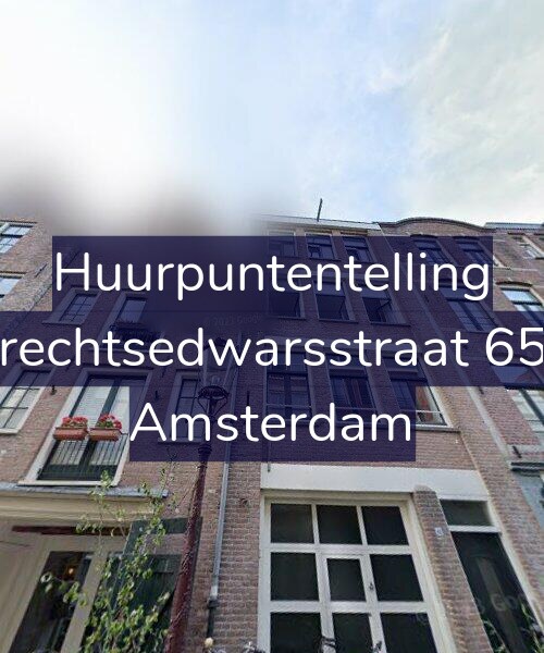 Foto gevel Huurpuntentelling voor Utrechtsedwarsstraat 65-3, Amsterdam
