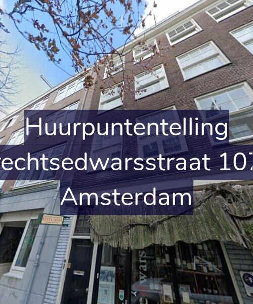 Foto gevel Huurpuntentelling voor Utrechtsedwarsstraat 107-1, Amsterdam