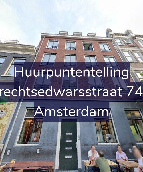 Foto gevel Huurpuntentelling voor Utrechtsedwarsstraat 74-D, Amsterdam