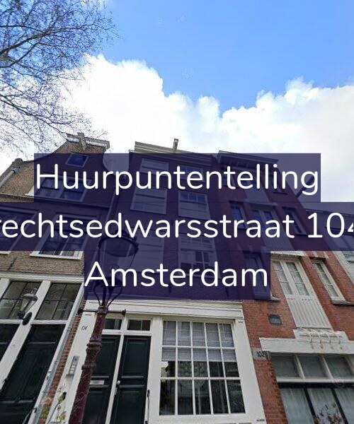 Foto gevel Huurpuntentelling voor Utrechtsedwarsstraat 104-2, Amsterdam