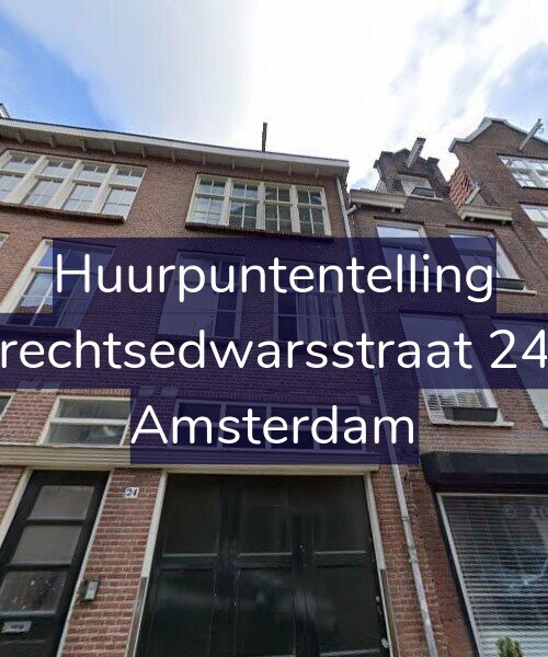 Foto gevel Huurpuntentelling voor Utrechtsedwarsstraat 24-1, Amsterdam