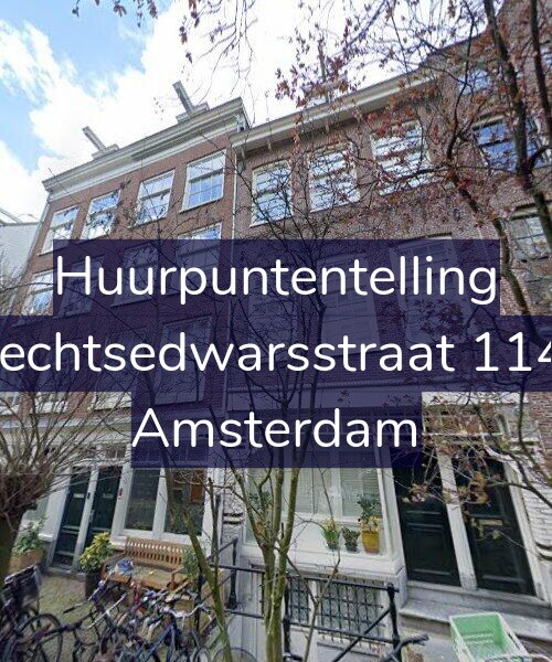 Foto gevel Huurpuntentelling voor Utrechtsedwarsstraat 114-H, Amsterdam