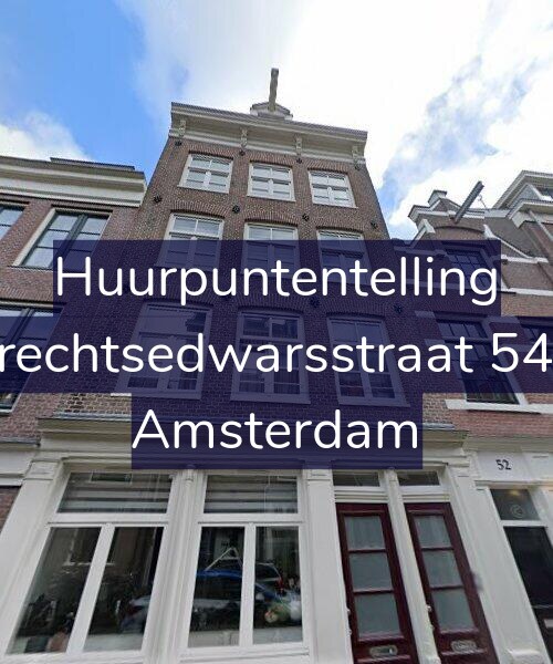 Foto gevel Huurpuntentelling voor Utrechtsedwarsstraat 54-A, Amsterdam