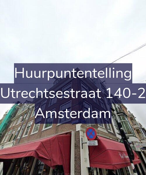 Foto gevel Huurpuntentelling voor Utrechtsestraat 140-2, Amsterdam