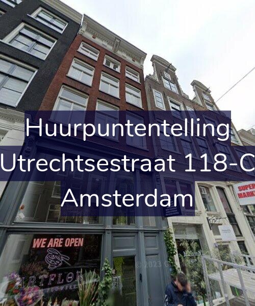 Foto gevel Huurpuntentelling voor Utrechtsestraat 118-C, Amsterdam