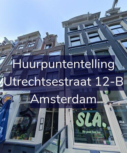 Foto gevel Huurpuntentelling voor Utrechtsestraat 12-B, Amsterdam