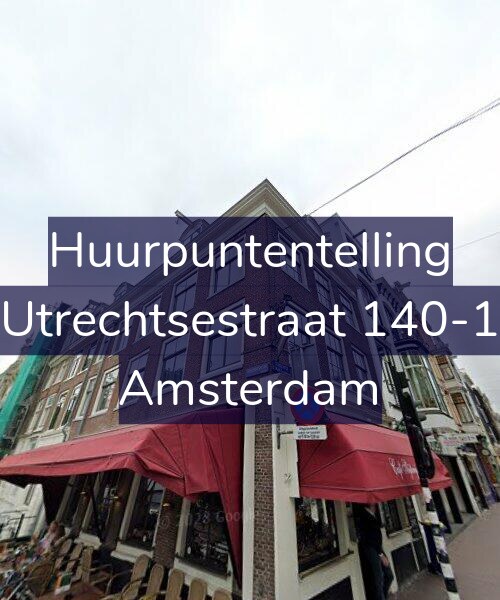 Foto gevel Huurpuntentelling voor Utrechtsestraat 140-1, Amsterdam